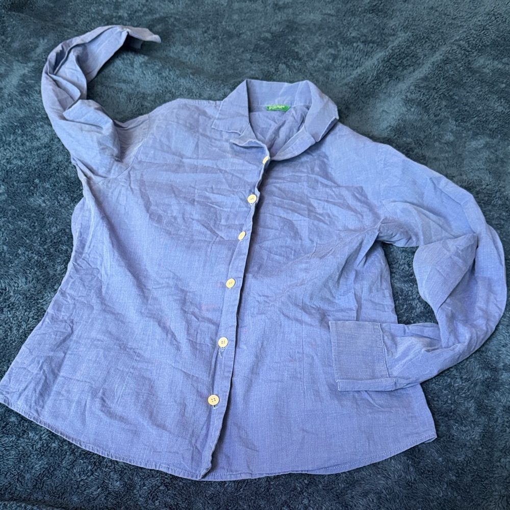 United Colors Of Benetton Blue Blouse